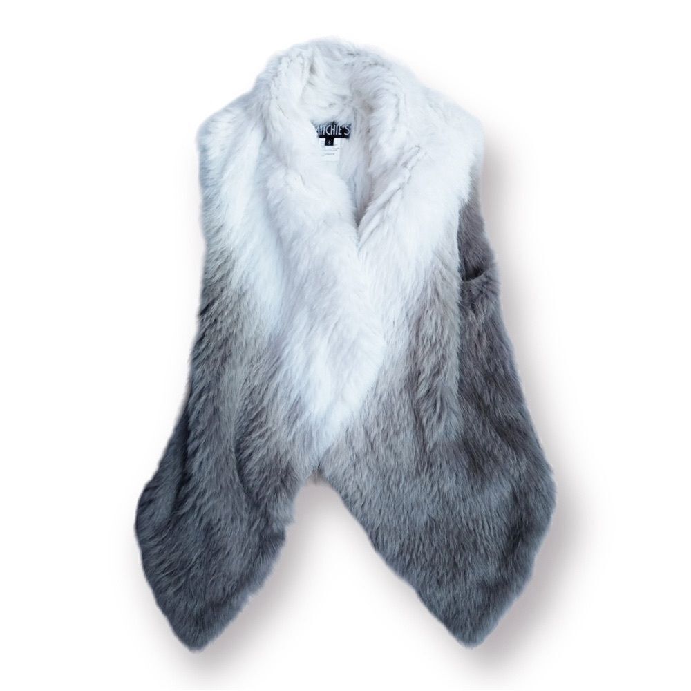 Mitchie’s 100% Rabbit Fur Ombré Vest